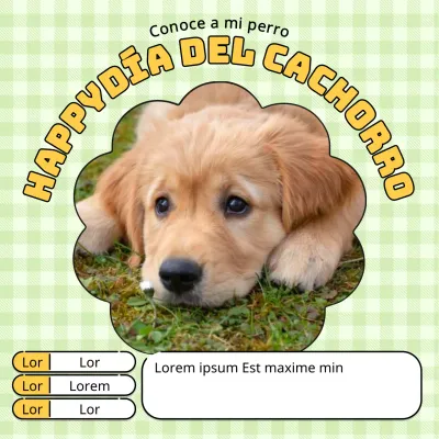 Promociona un cachorro kitsch en chartreuse