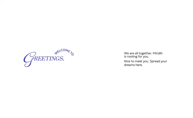 Perlengkapan selamat datang korporat dengan nuansa vintage yang berkelas dengan teks kursif dan serif berwarna biru.