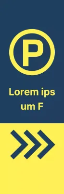 Aparcamientos de color amarillo índigo