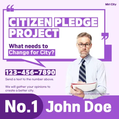 A simple purple lawmaker's pitch