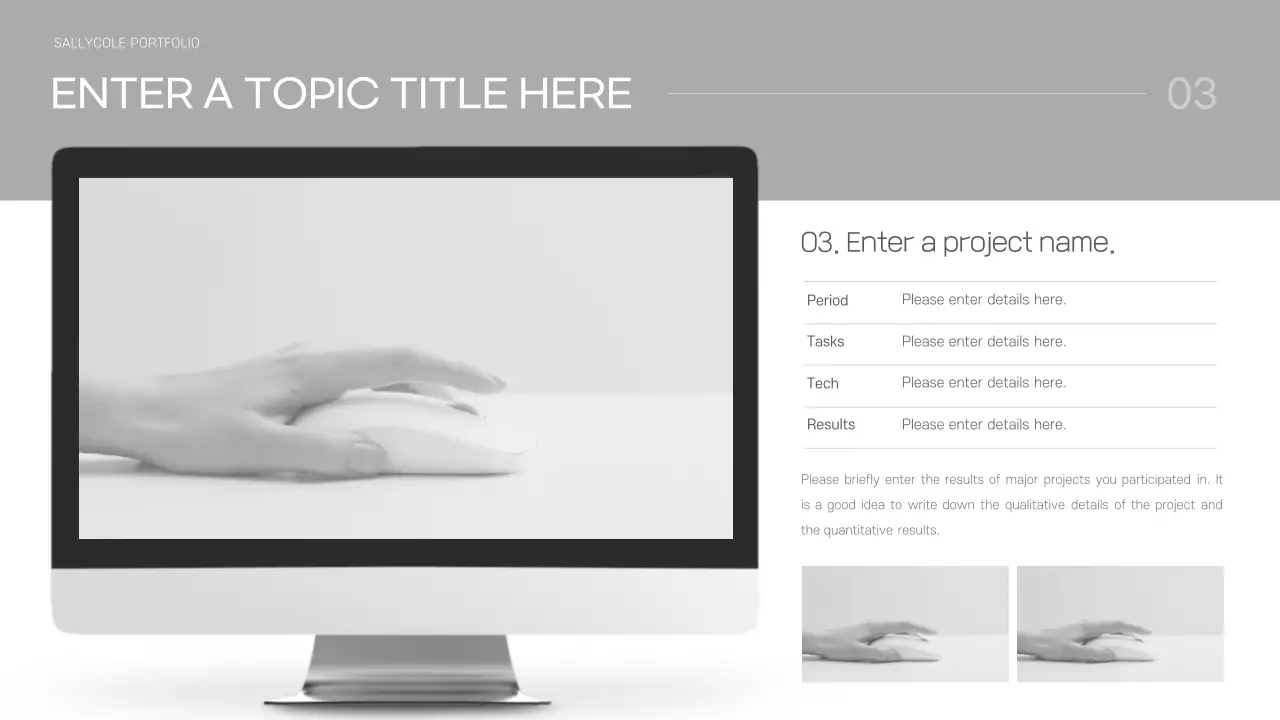 Blue Minimal Portfolio Document Presentation