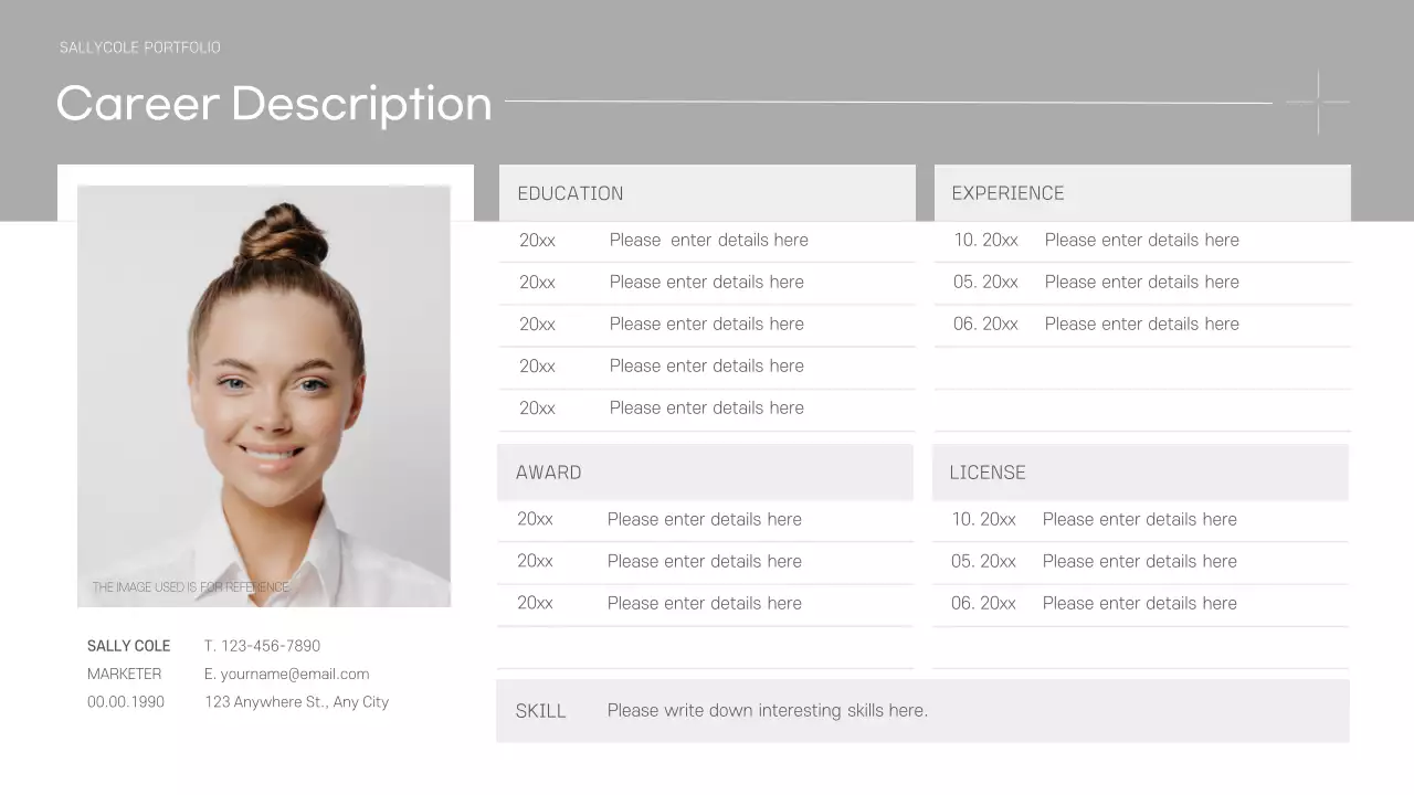 Blue Minimal Portfolio Document Presentation