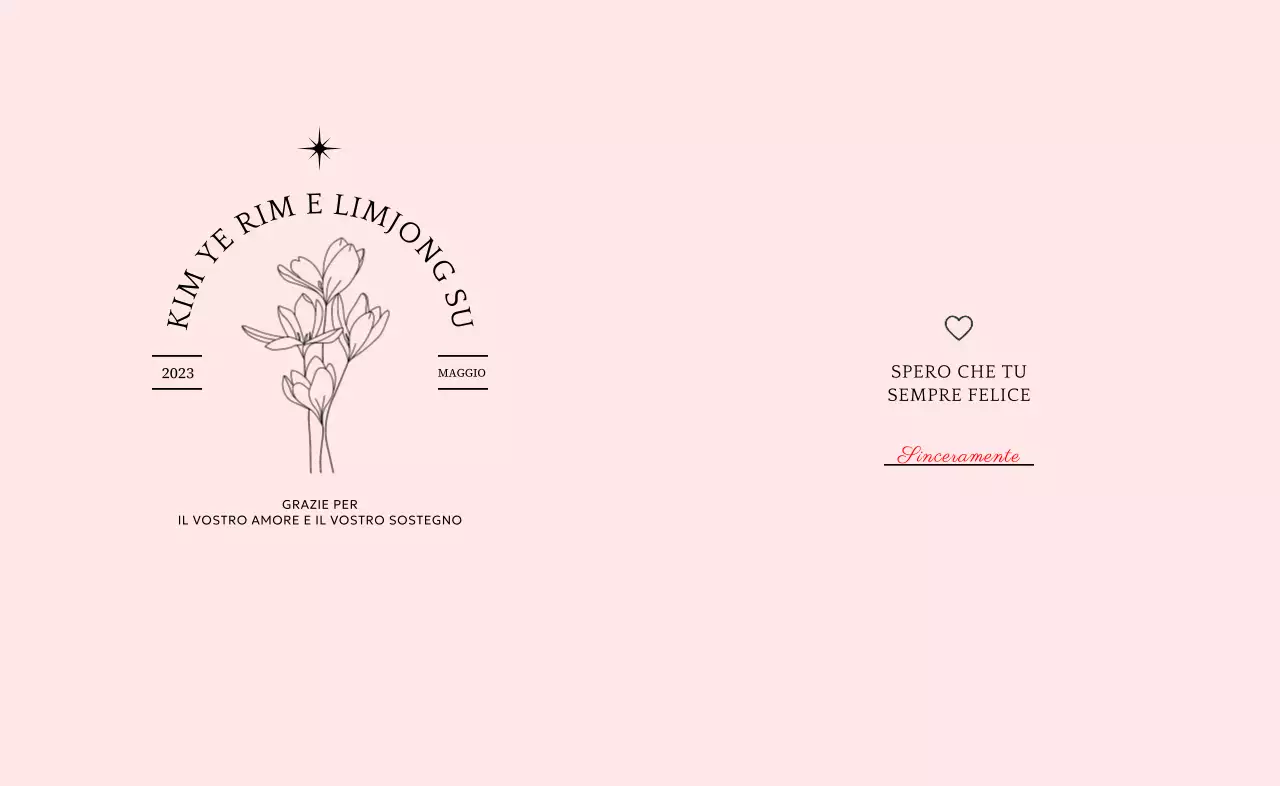 Progettare bomboniere con tipografia e illustrazioni floreali