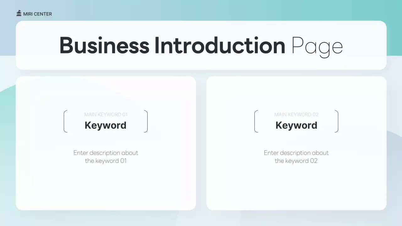 민트 모던 NGO 프레젠테이션