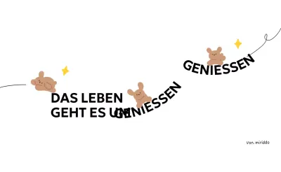 Eine Kombination aus Zeichnungslinien und Text mit niedlichen Welpenbildern Personalisierte Waren