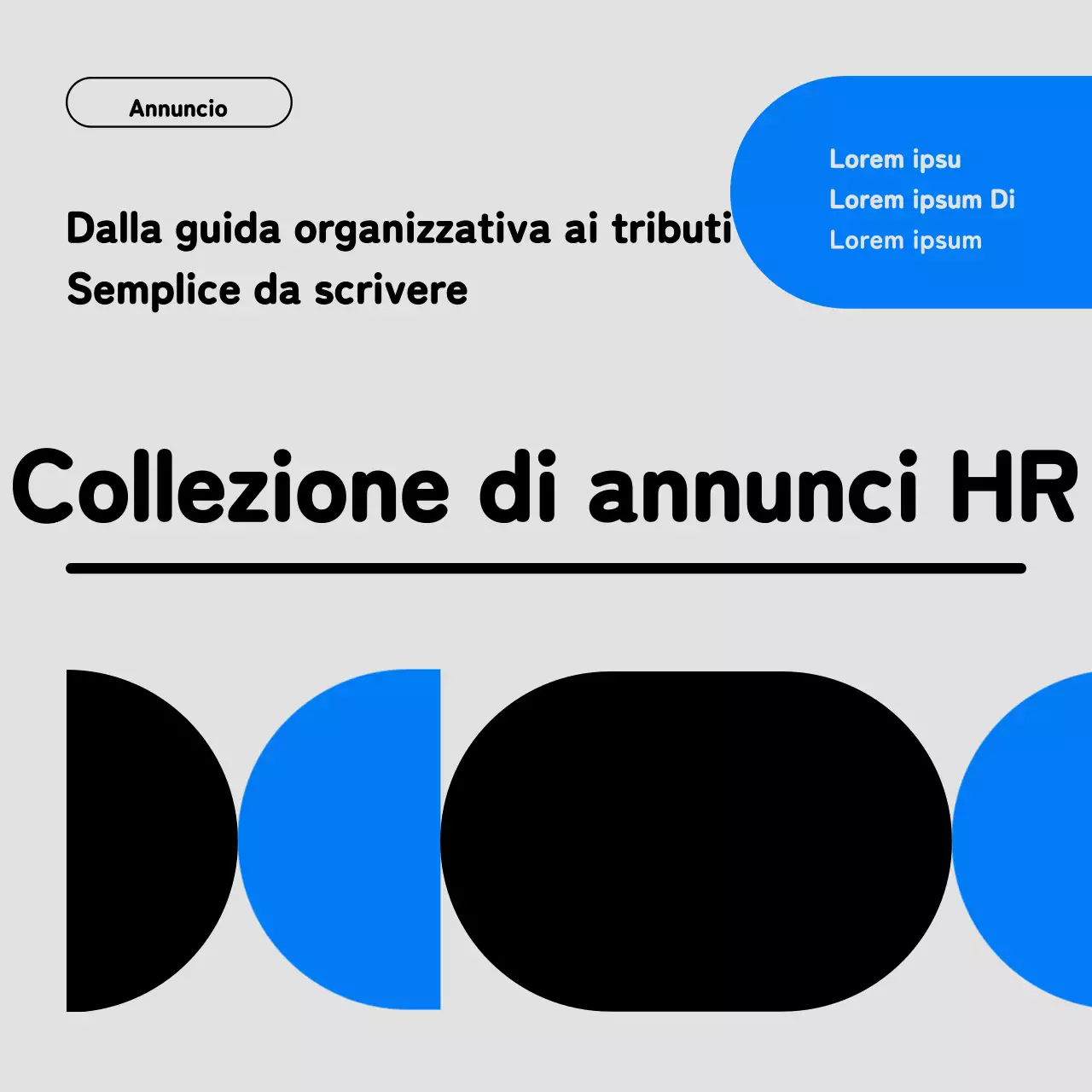 Promuovere le questioni interne con un look minimalista blu e grigio