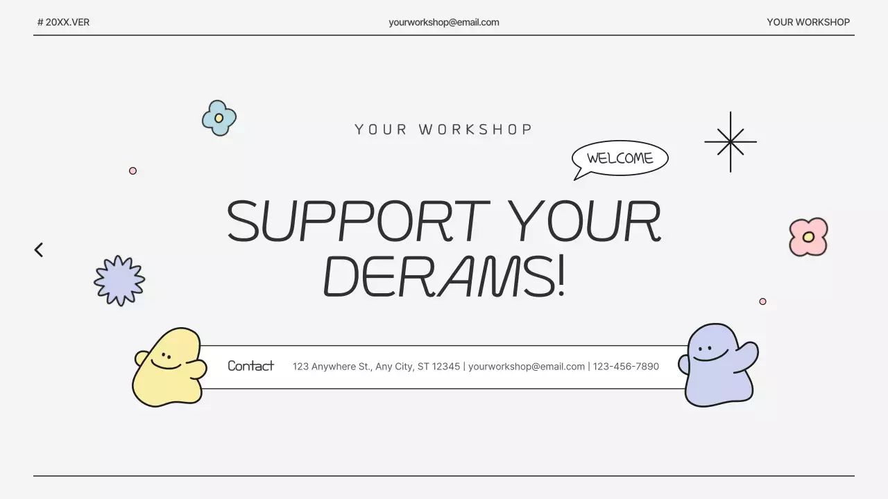 화이트 미니멀리스트 워크숍 발표 프레젠테이션