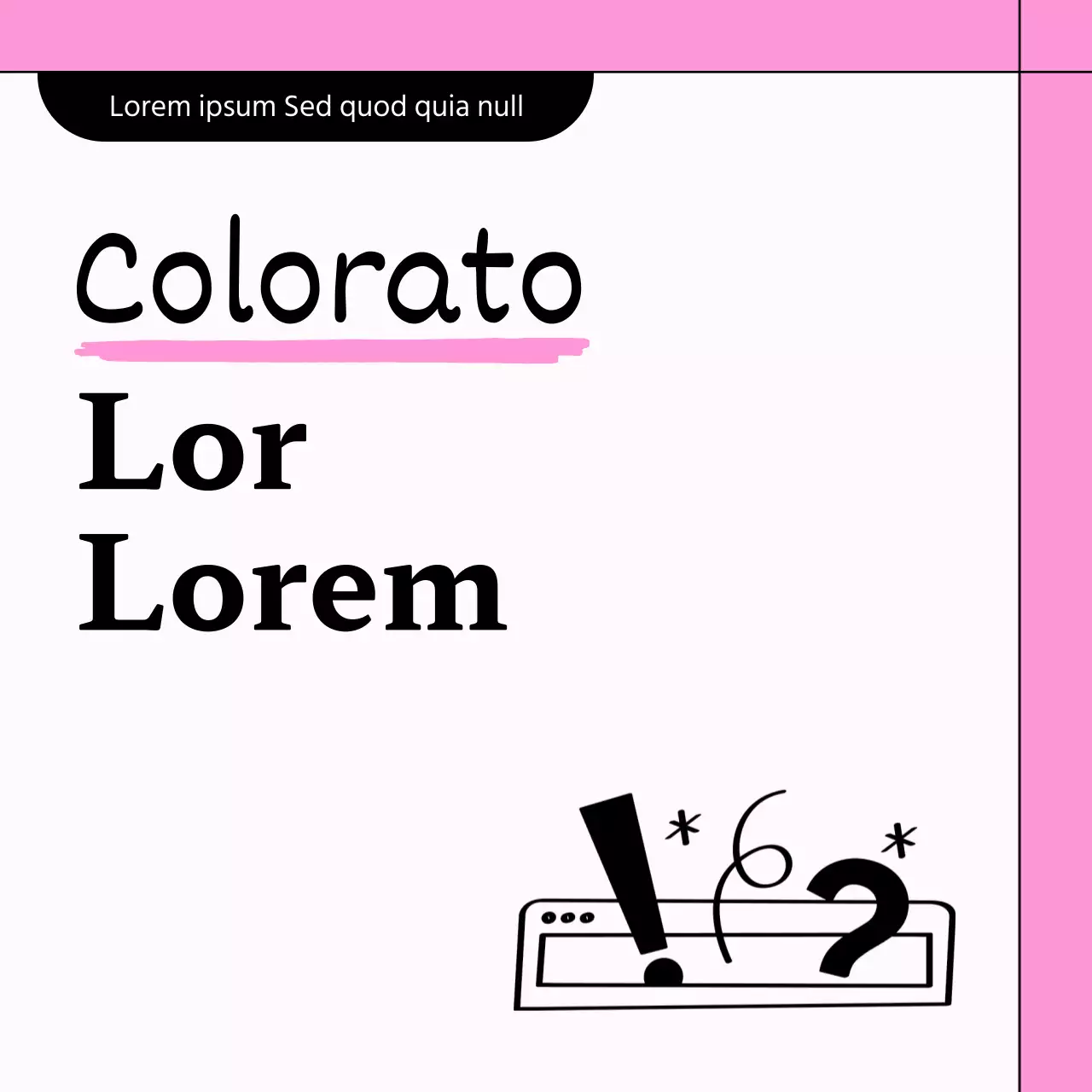 Promuovere il bianco e i colori kitsch dell'arcobaleno sui social media