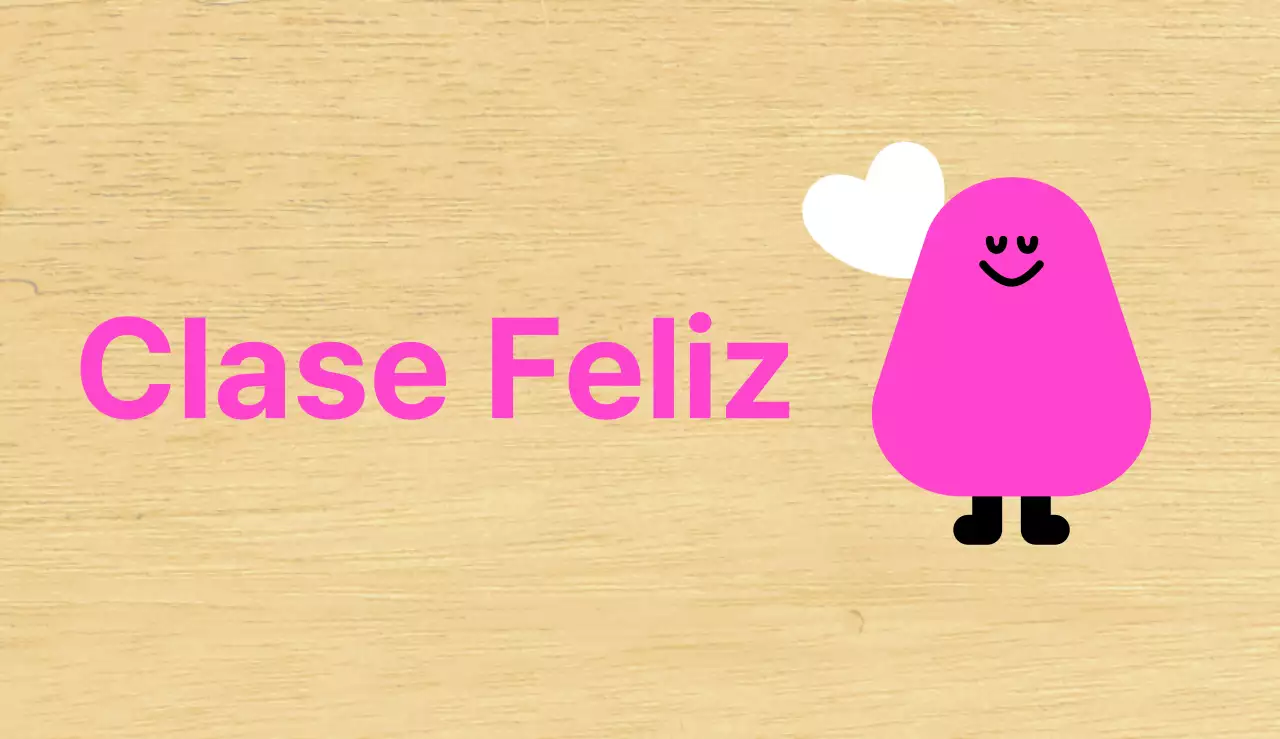 Guía de la clase de jardín de infancia ilustrada con personajes rosas