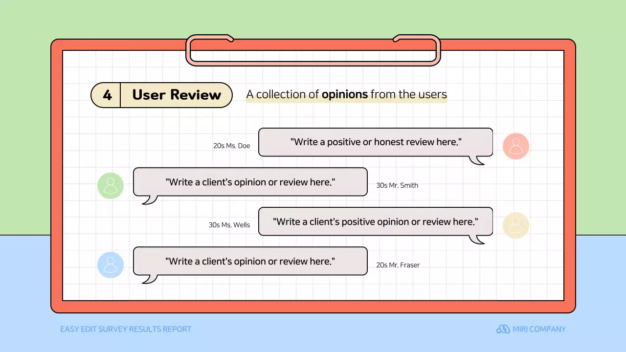 베이지색 간단한 조사 보고서 문서 프레젠테이션