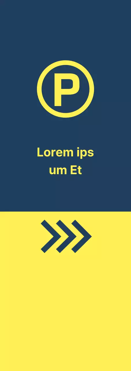 Aparcamientos de color amarillo índigo