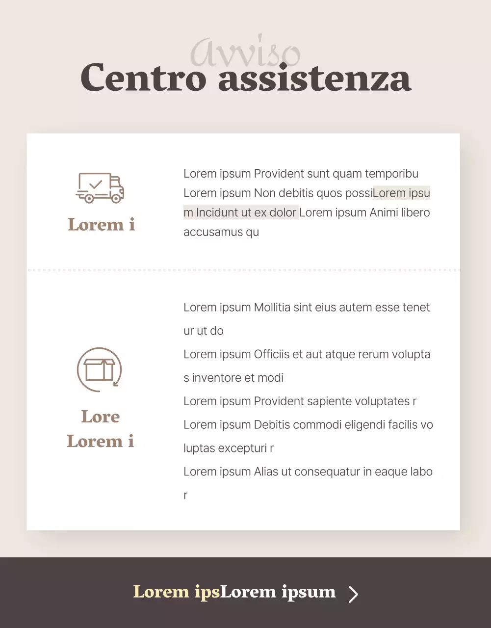 Promuovere un moderno centro commerciale di moda su uno sfondo beige