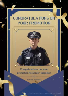 Blue Classic Promotion Announcement Poster