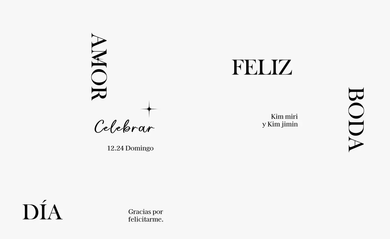 Una elegante celebración de boda con ilustraciones de círculos lineales y purpurina