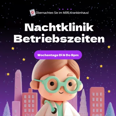 Schwarz und lila, einfache NachtklinikenWerbung