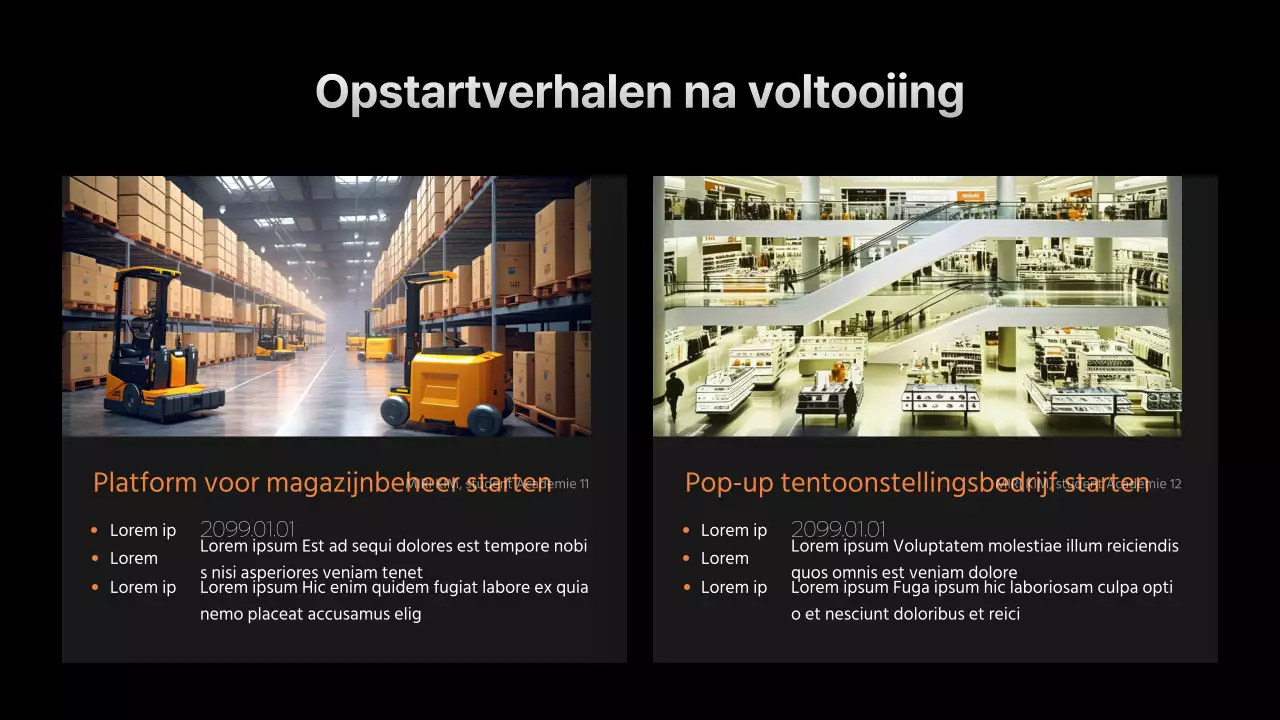 Rekrutering in zwart en oranje promoten