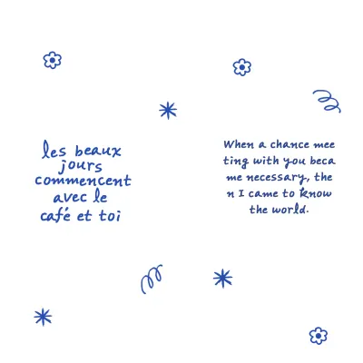 Merchandise yang terinspirasi dari gaya vintage dengan tulisan tangan dan karya seni yang digambar tangan