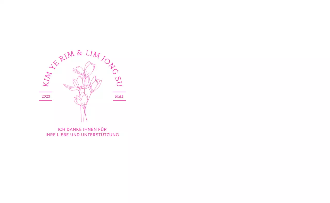 Hochzeitsgeschenke mit Typografie und floralen Illustrationen gestalten