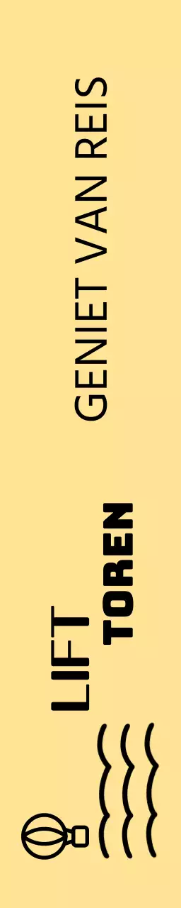 Schattig concept reisbureau met heteluchtballon en wolkenillustraties