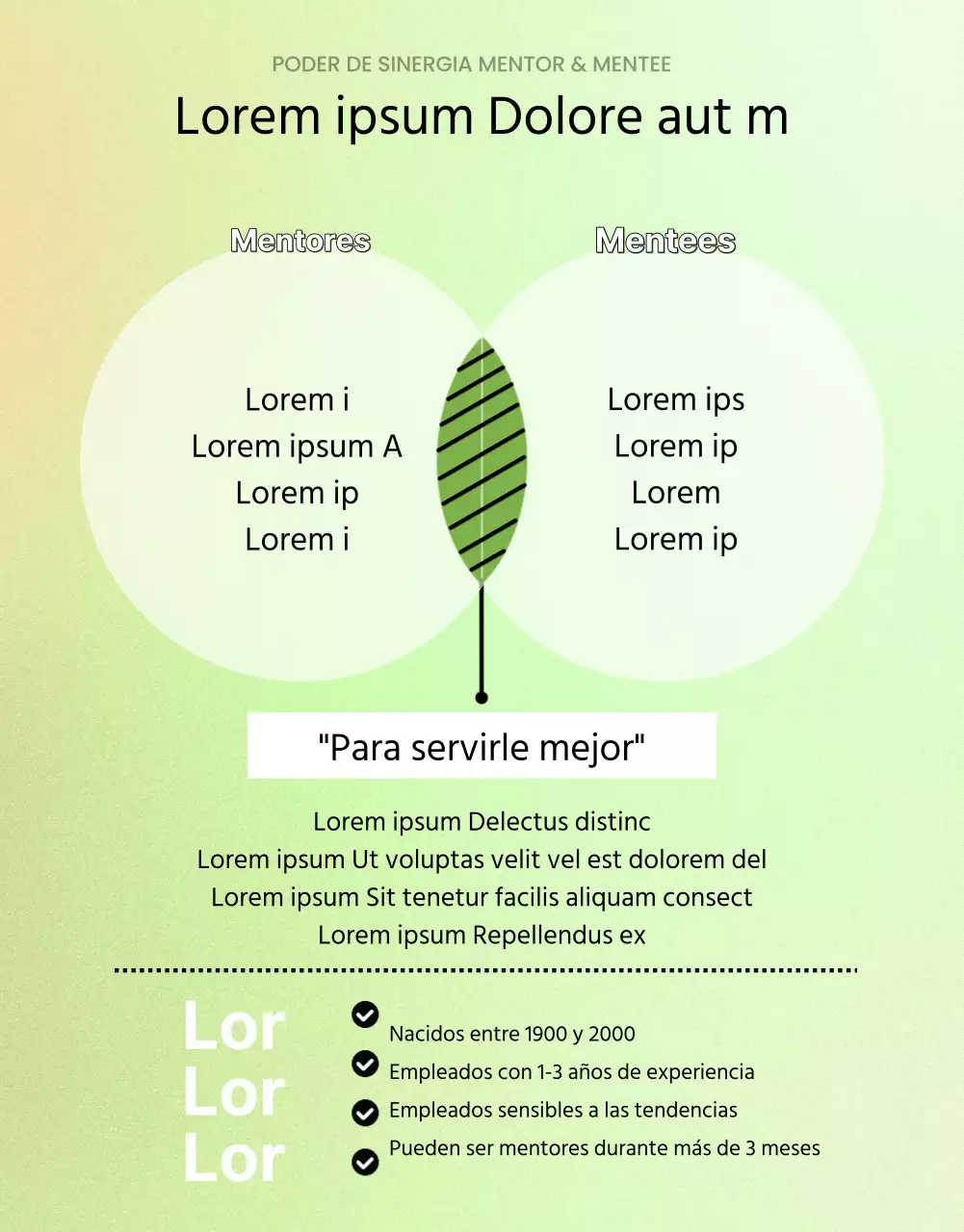 Buscamos personas para unirse a nuestro pequeño y encantador programa de mentores.