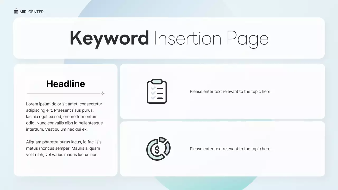 민트 모던 NGO 프레젠테이션