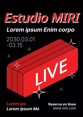 Promover el arte pop rojo y negro de las sesiones informativas sobre la estrategia de estudios universitarios
