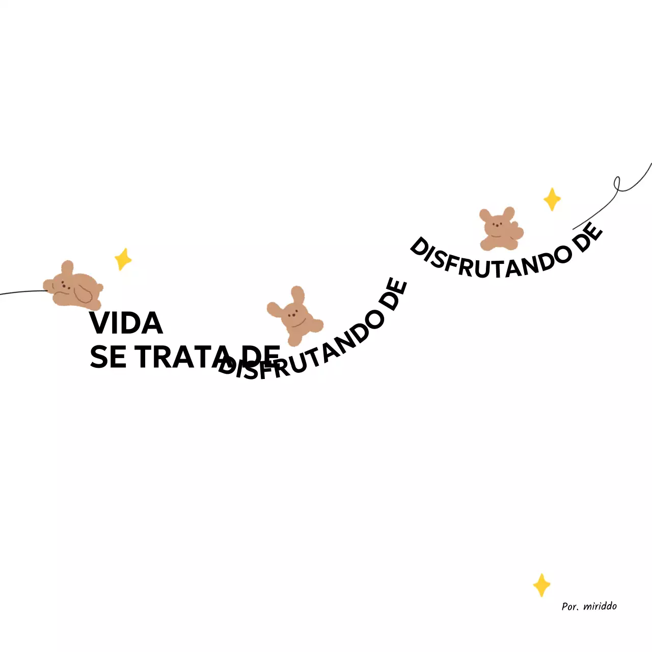 Una combinación de líneas de dibujo y texto con simpáticos dibujos de cachorros Artículos personalizados