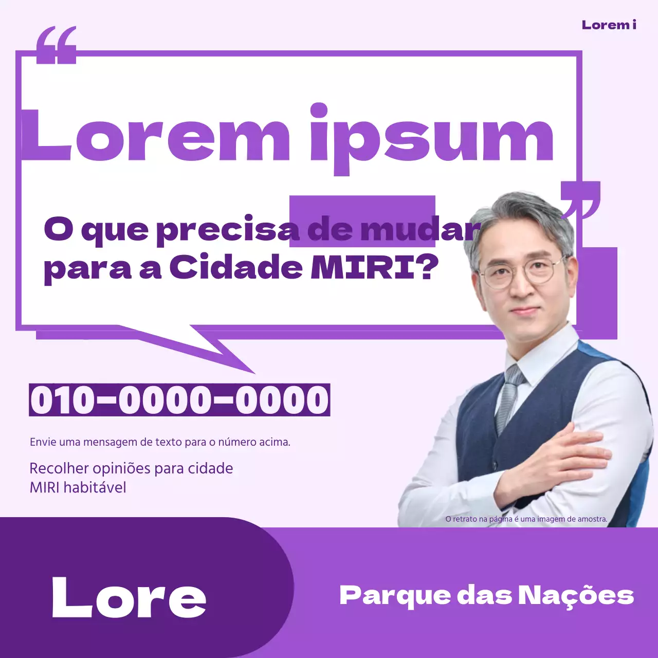 Uma simples promoção parlamentar púrpura