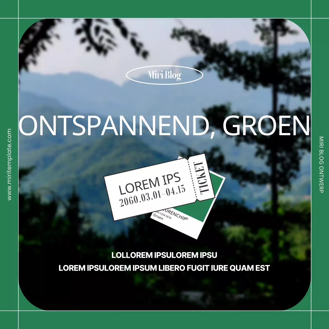 Hippe miniaturen in roze en wit voor sociale media