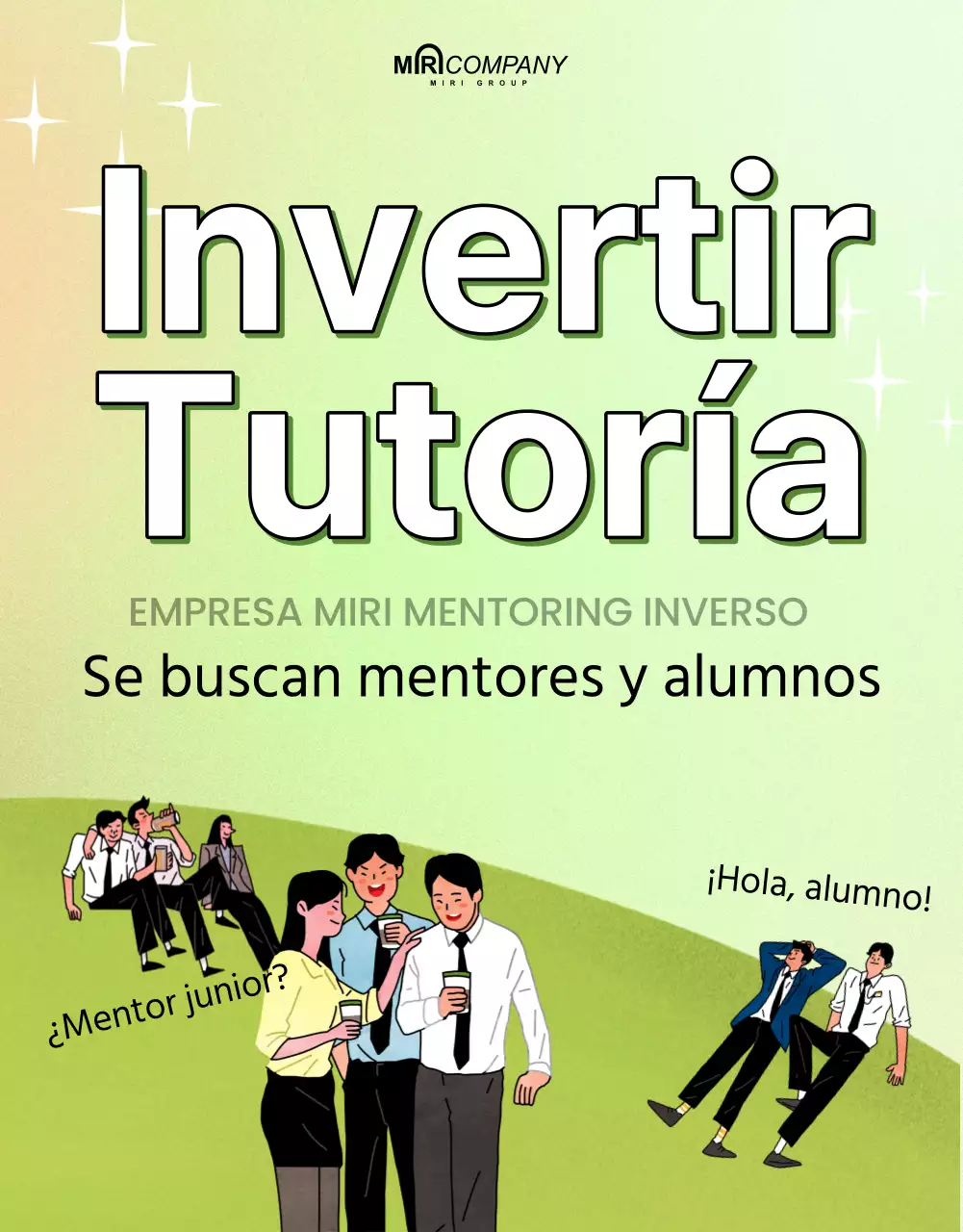 Buscamos personas para unirse a nuestro pequeño y encantador programa de mentores.