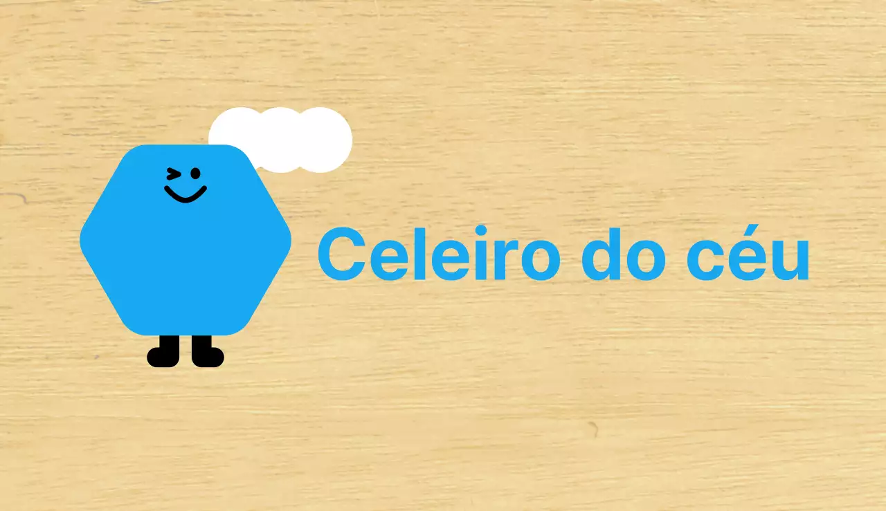 Guia pré-escolar ilustrado da personagem azul