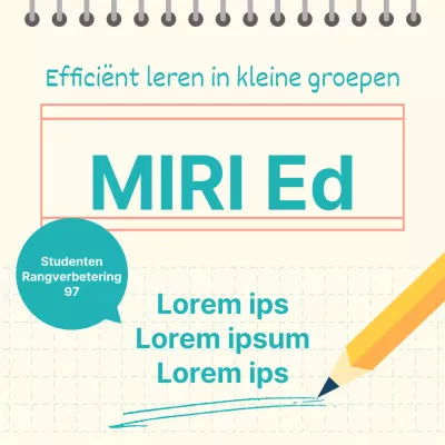 Een eenvoudige, mintkleurige school promoten