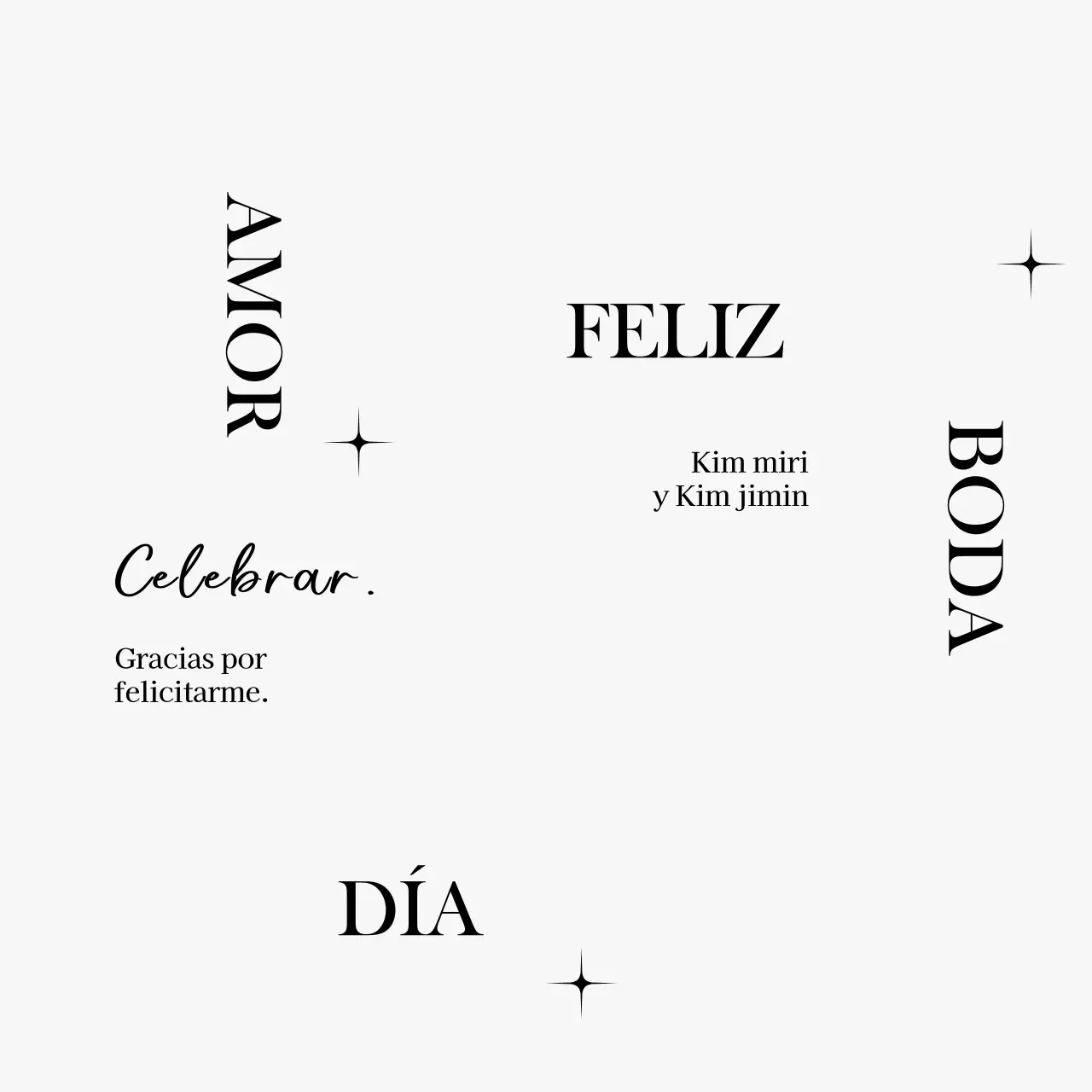 Una elegante celebración de boda con ilustraciones de círculos lineales y purpurina