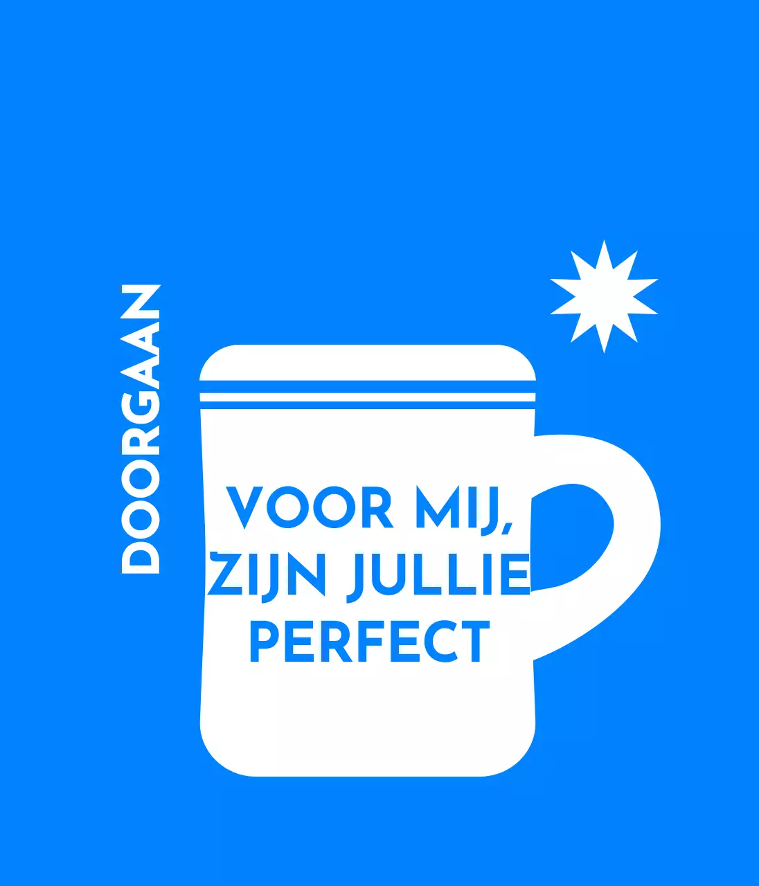 Ontwerp briefpapier met een bekerillustratie