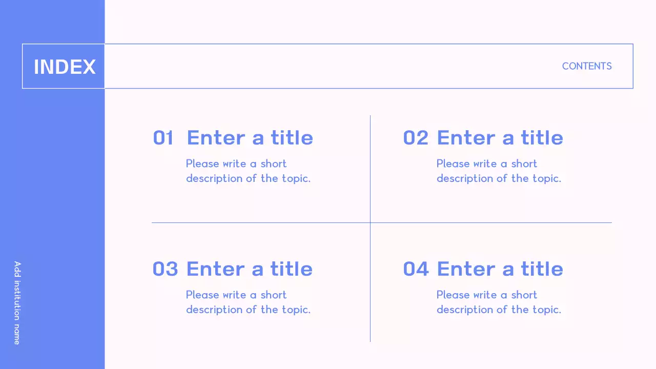 Blue Modern Template Presentation