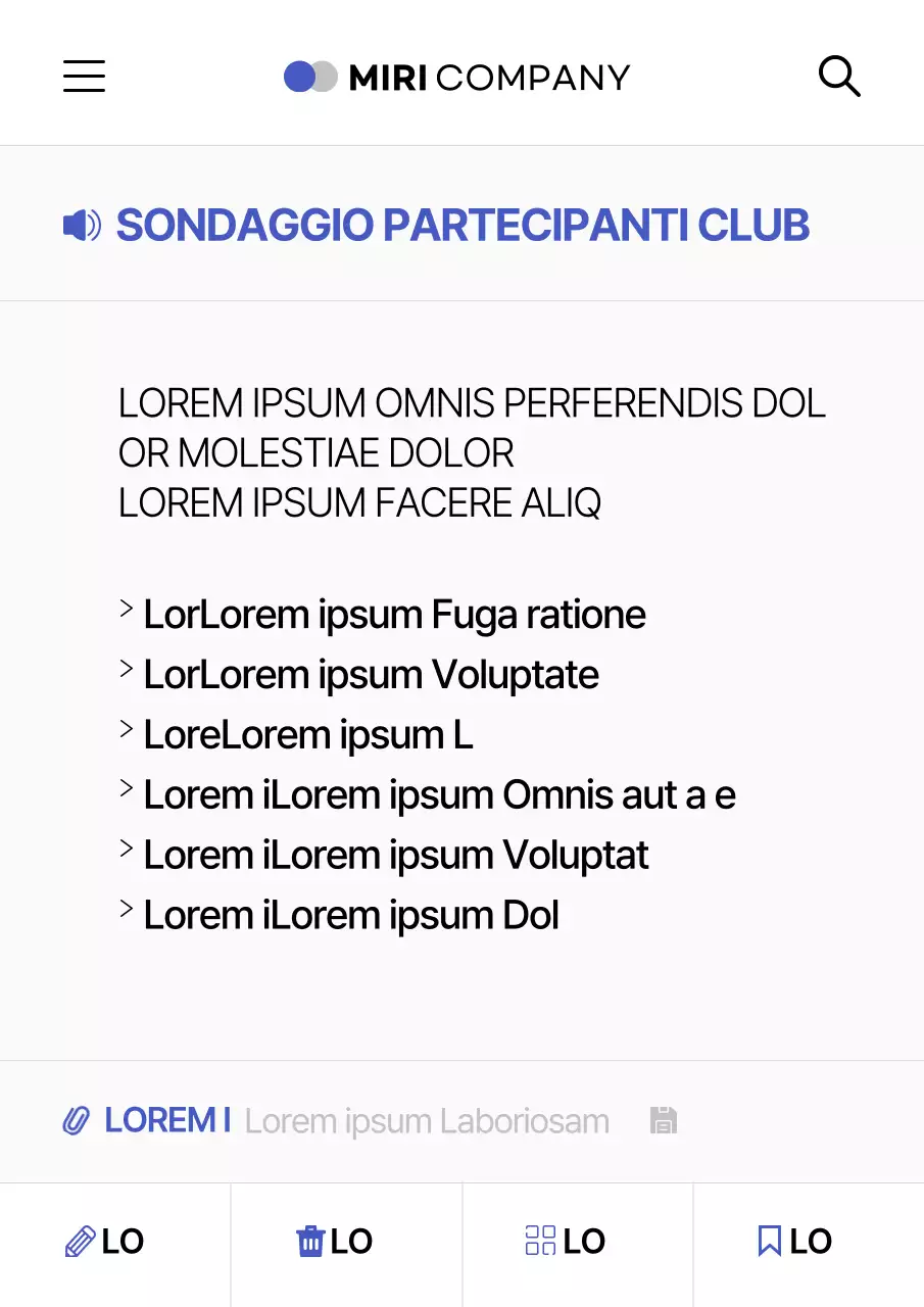 Semplice annuncio di club in bianco e blu