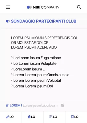 Semplice annuncio di club in bianco e blu