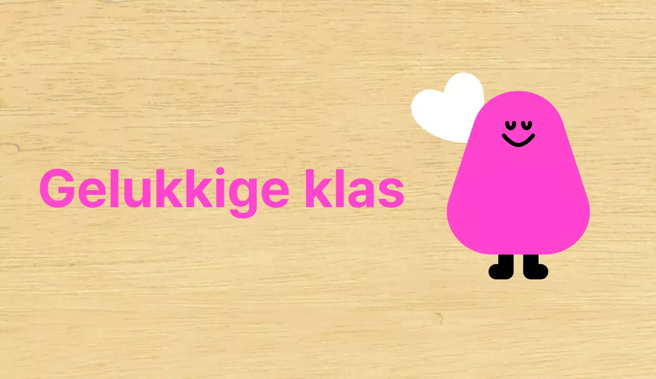 Roze Karakter Geïllustreerde Kleuterklasgids