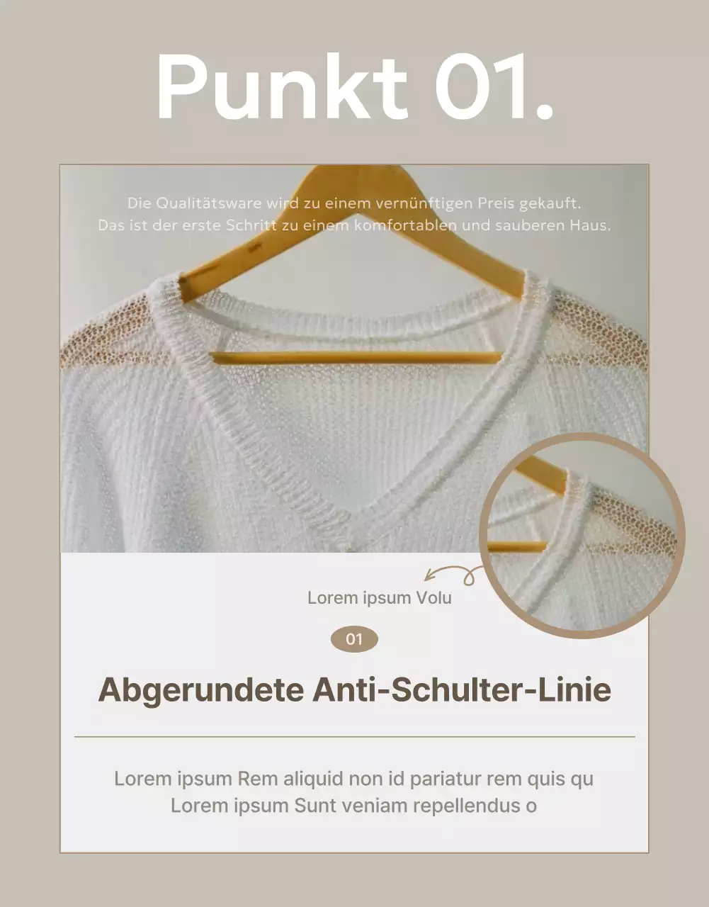 Einfache Kleiderbügel in Elfenbein fördern