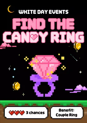 Pink Retro Event Promotion Poster