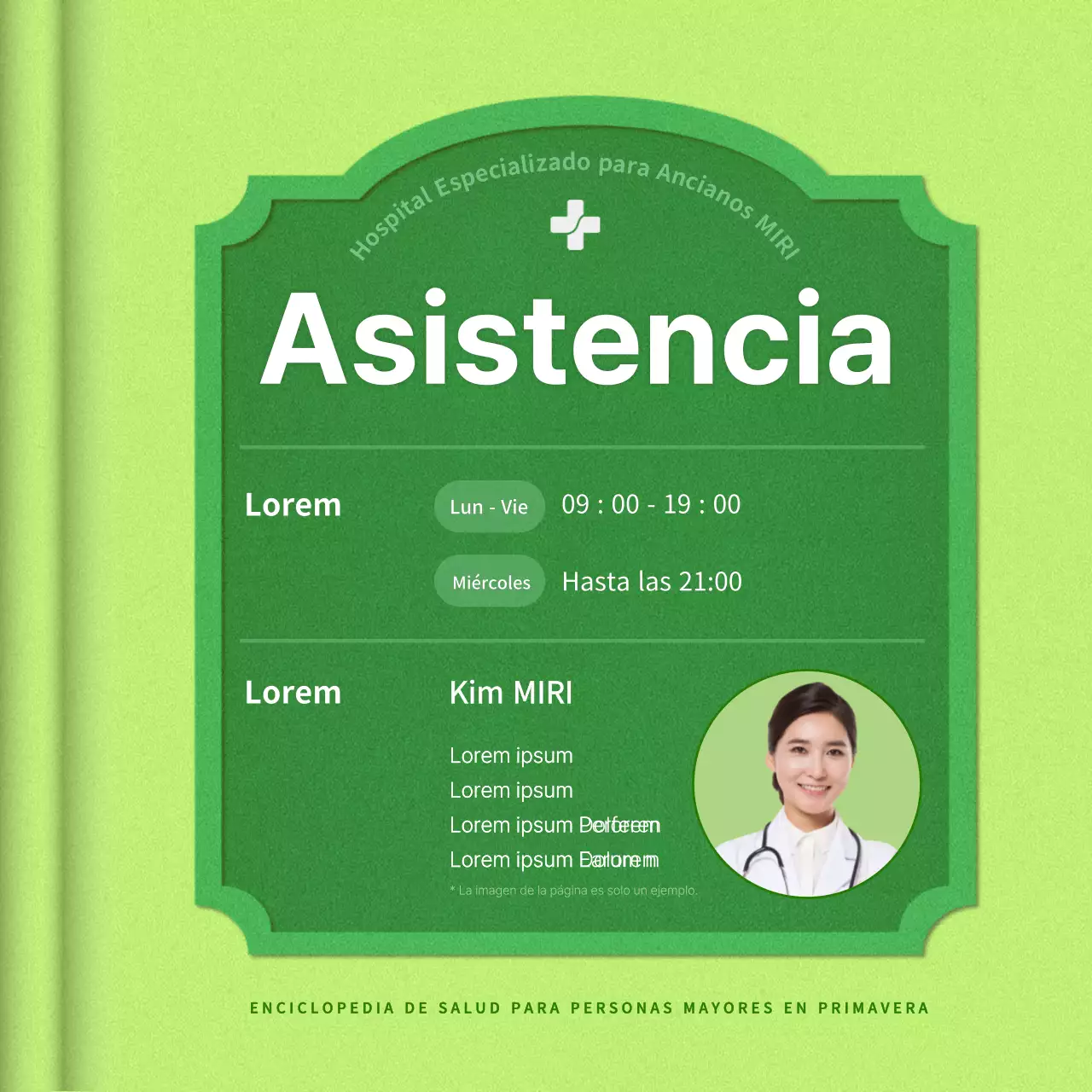 Promoción de un acogedor geriátrico en chartreuse y verde