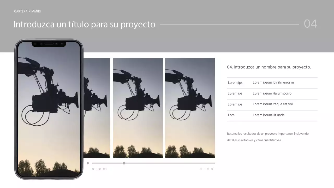 Presentación de la cartera de un comercial de marca moderno en azul claro y blanco