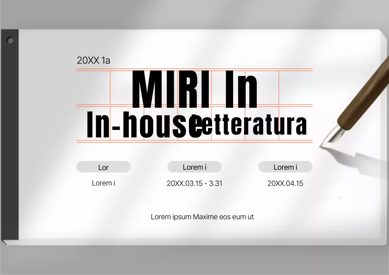 Un semplice annuncio di evento aziendale in bianco e nero