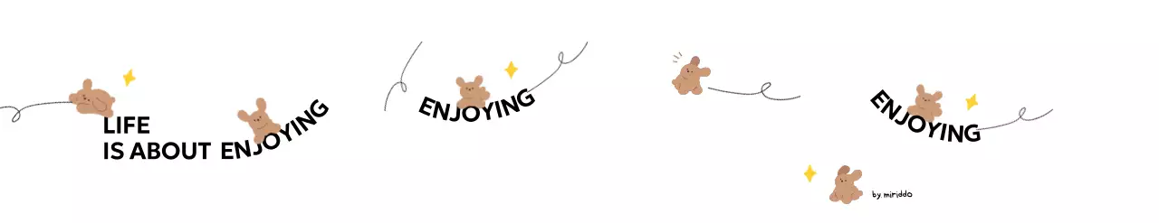 かわいい子犬の絵とドローイングのラインとテキストの組み合わせのパーソナルグッズ