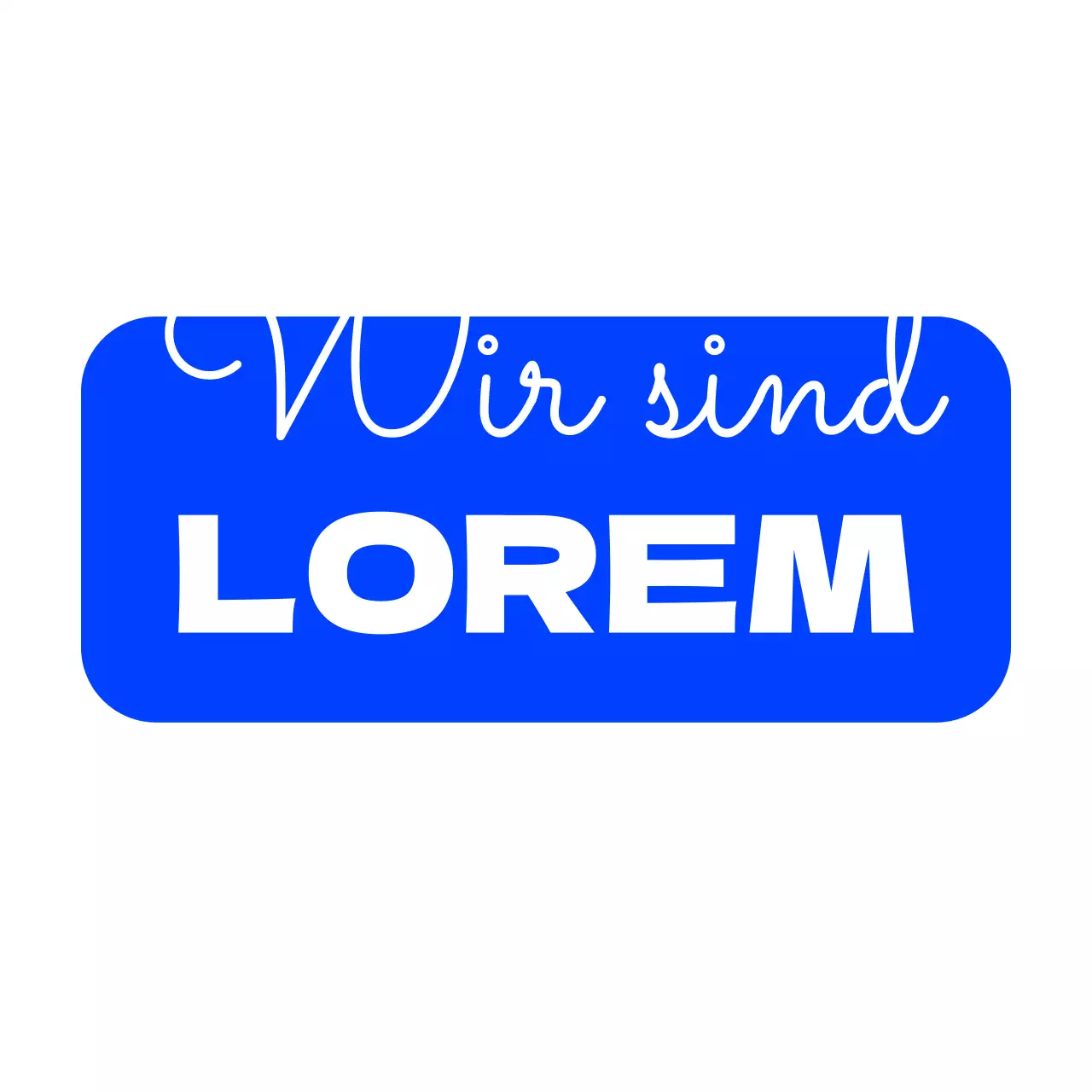 Blue English Schließungsmitteilung