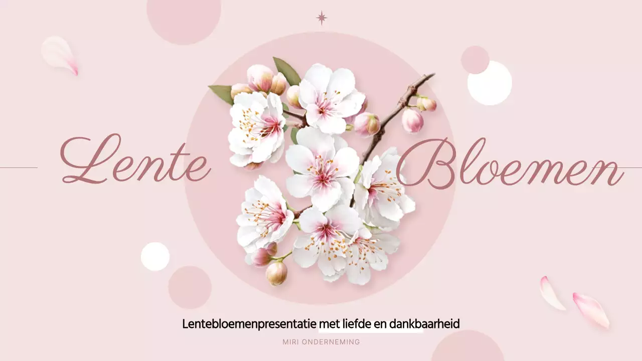 Mooie voorjaarsbloemen in roze en witte presentatie