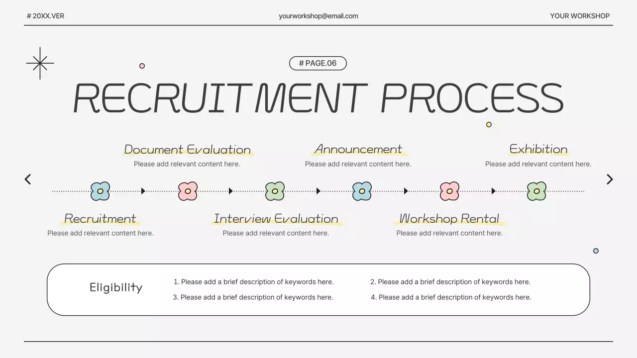 화이트 미니멀리스트 워크숍 발표 프레젠테이션