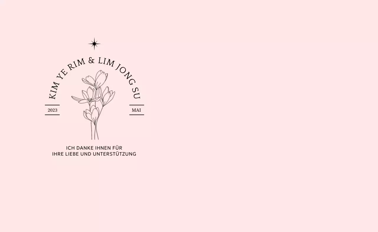 Hochzeitsgeschenke mit Typografie und floralen Illustrationen gestalten