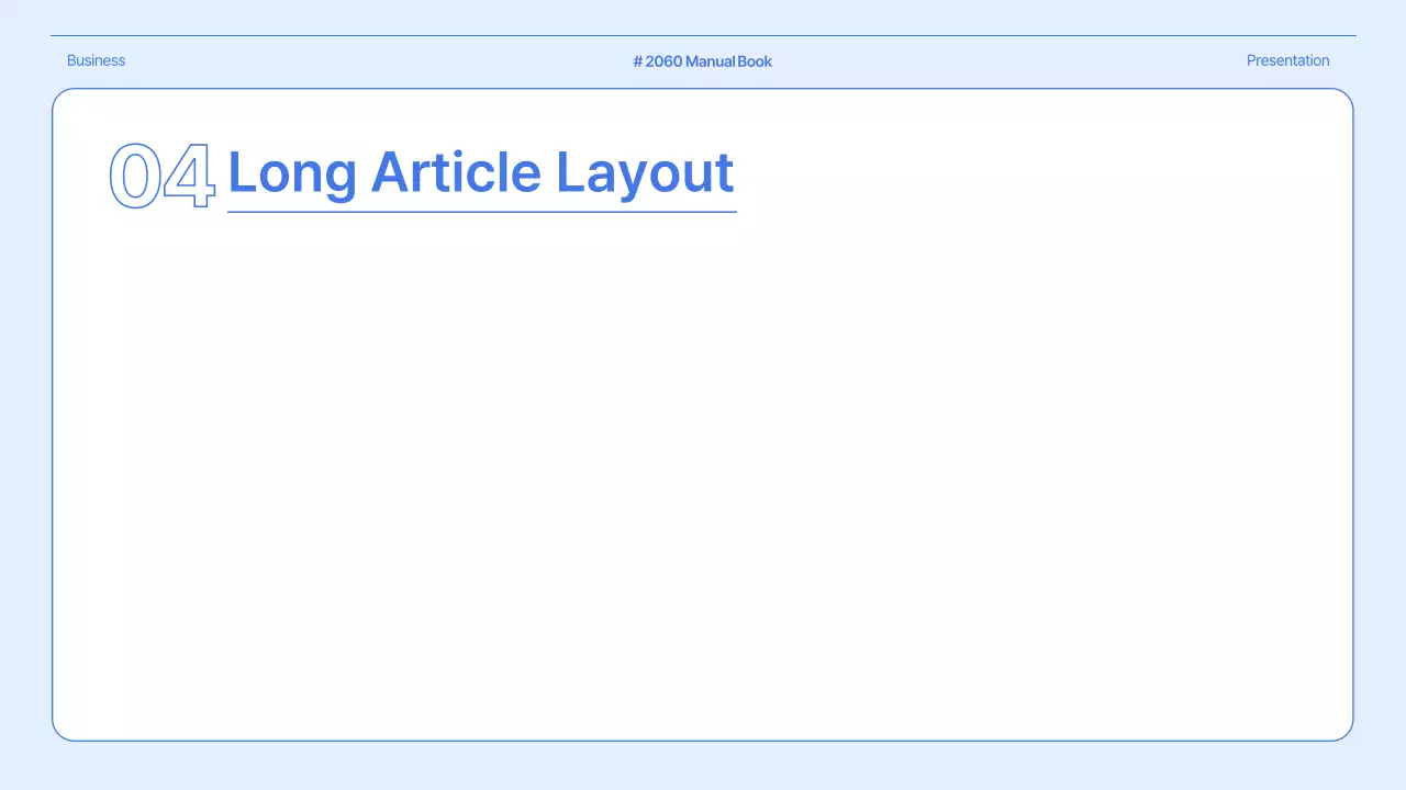 블루 모던 교육 매뉴얼 프레젠테이션