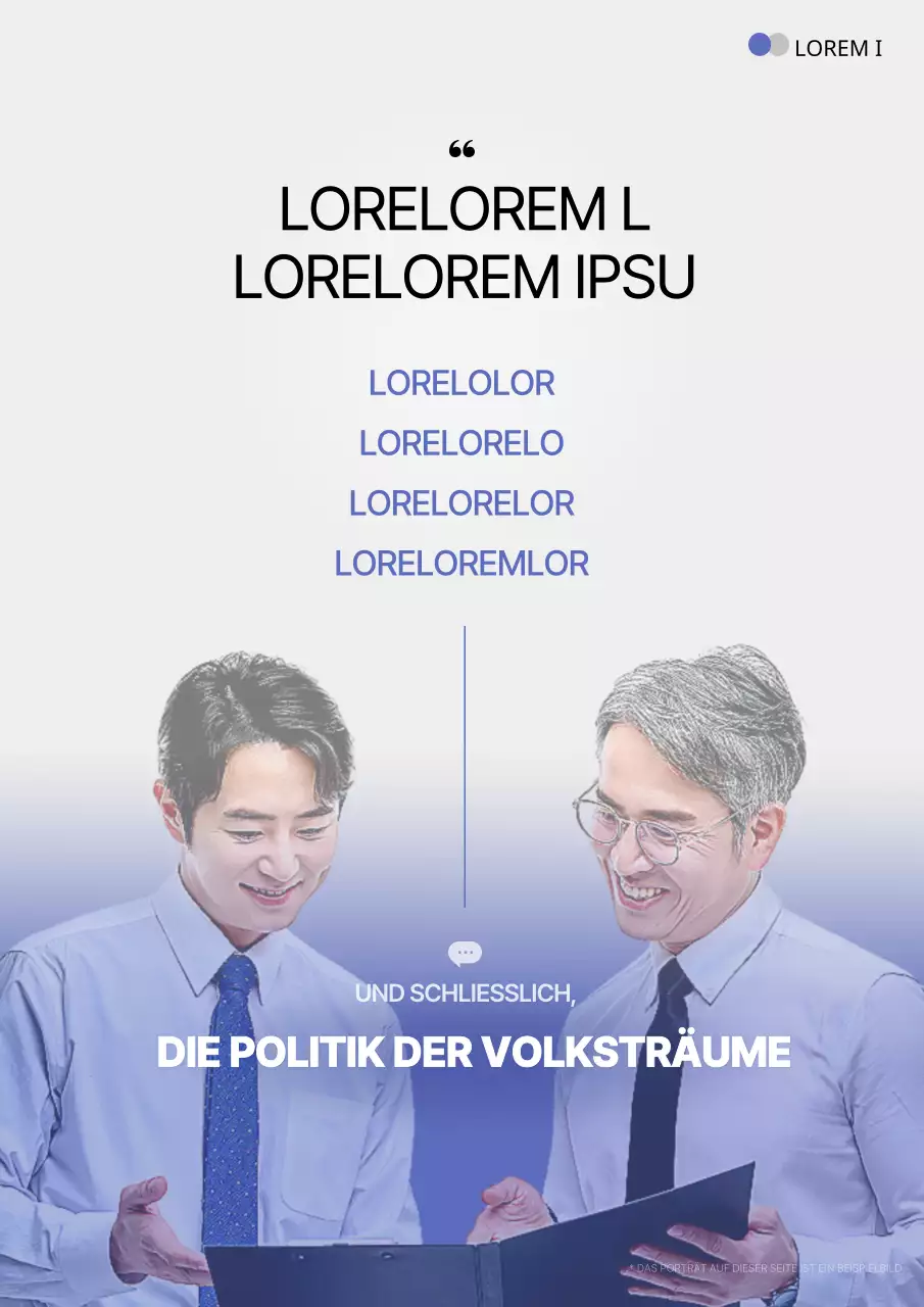 Eine einfache blaue und graue Kampagne, um für Ihre Kandidatur zu werben